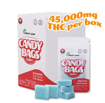 1000mg THC Candy Bags Box 