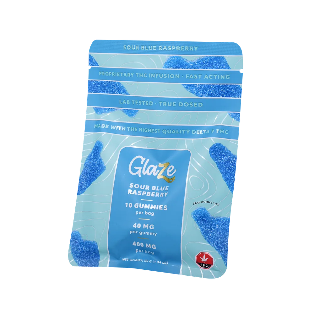 40mg THC Gummies - Blue Raspberry Big Feet