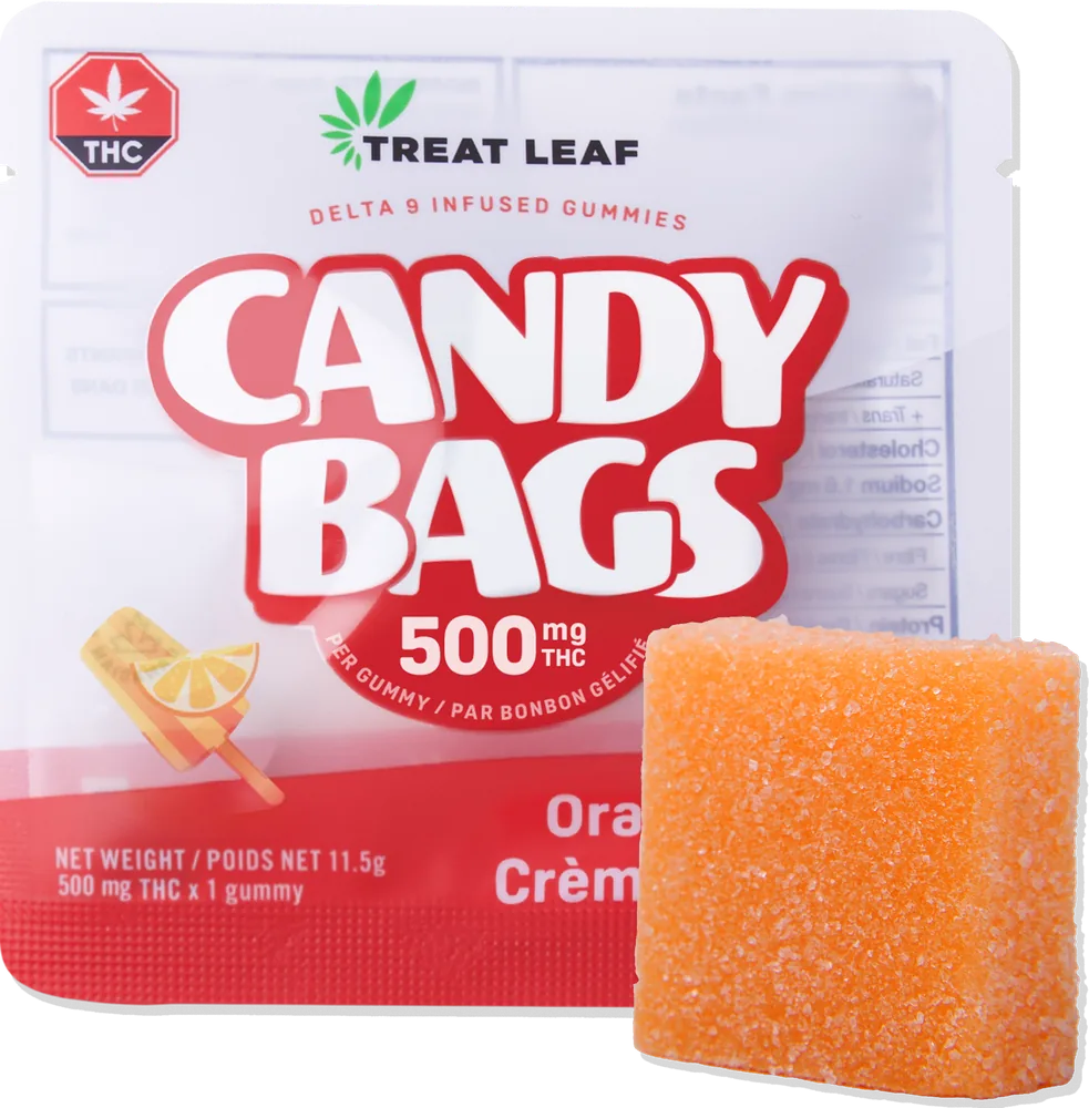 THC Gummy 500mg – Treat Leaf Candy Bag | High Dose THC Edibles Canada